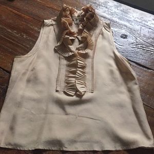 J. Crew sz 4 sleeveless 100% silk blouse